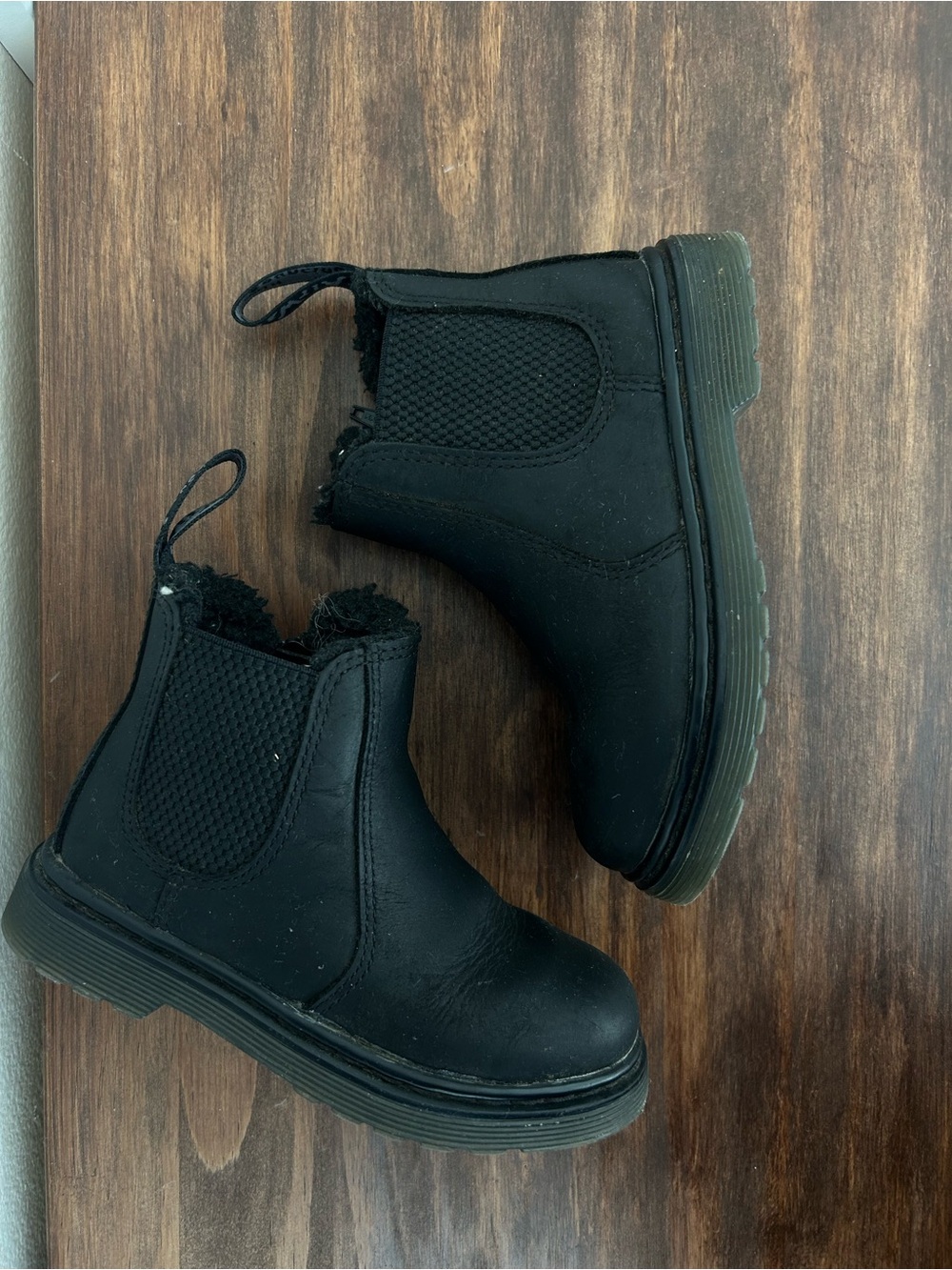 Black Chelsea Style Kids Boots